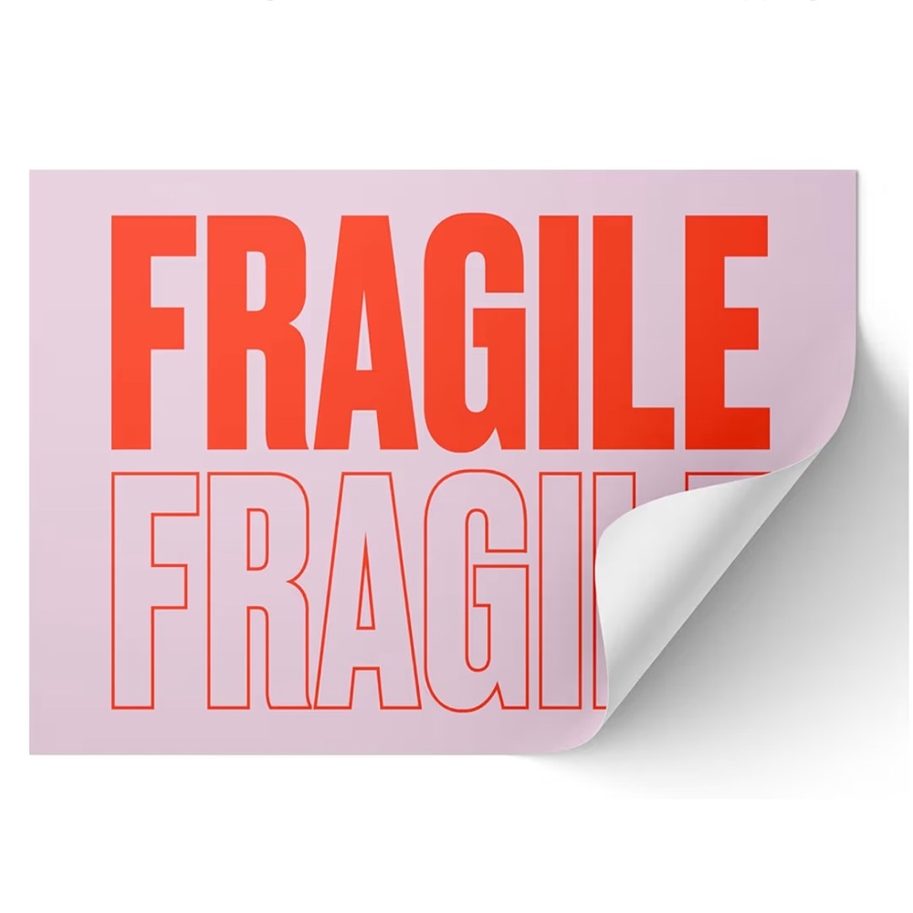 FRAGILE Shipping Stickers – 50 Pack – 2x3